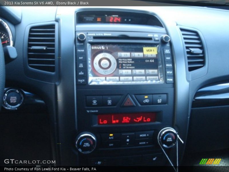 Ebony Black / Black 2013 Kia Sorento SX V6 AWD