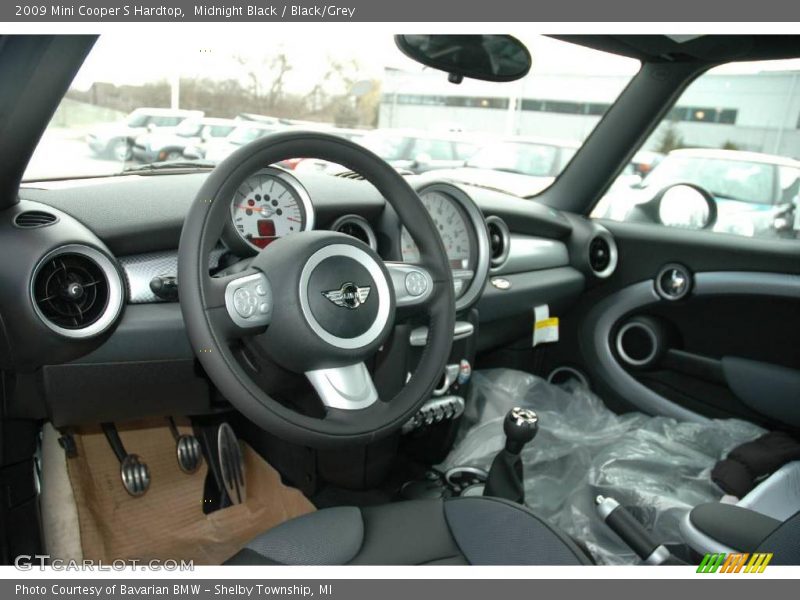 Midnight Black / Black/Grey 2009 Mini Cooper S Hardtop