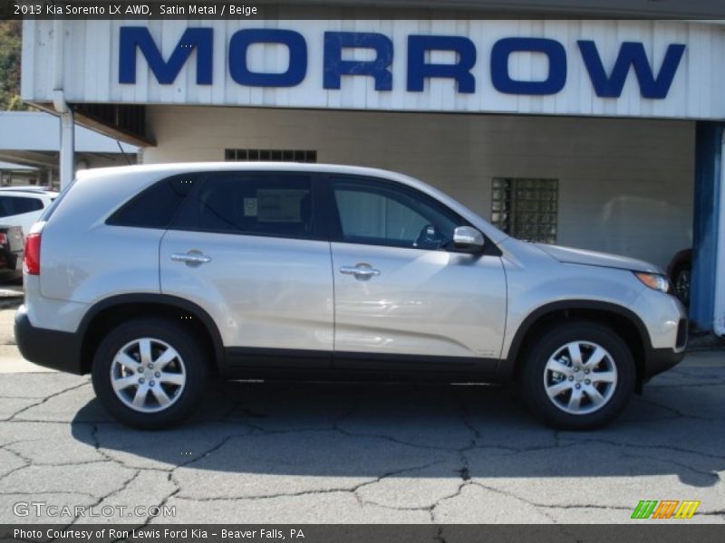 Satin Metal / Beige 2013 Kia Sorento LX AWD