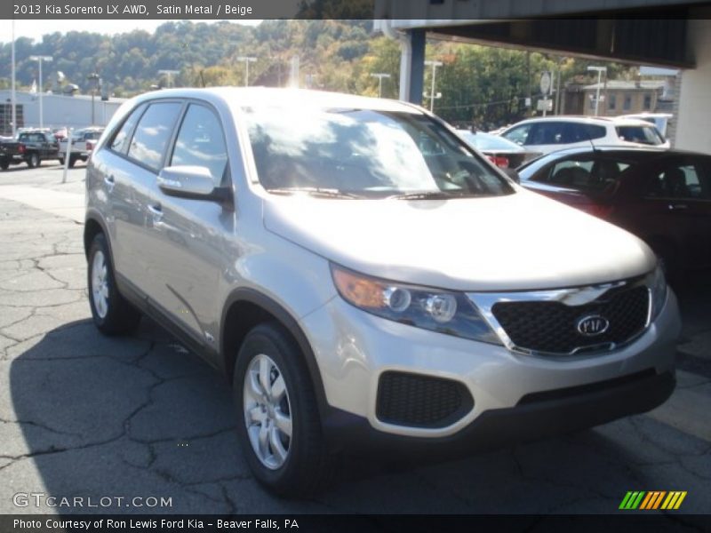 Satin Metal / Beige 2013 Kia Sorento LX AWD