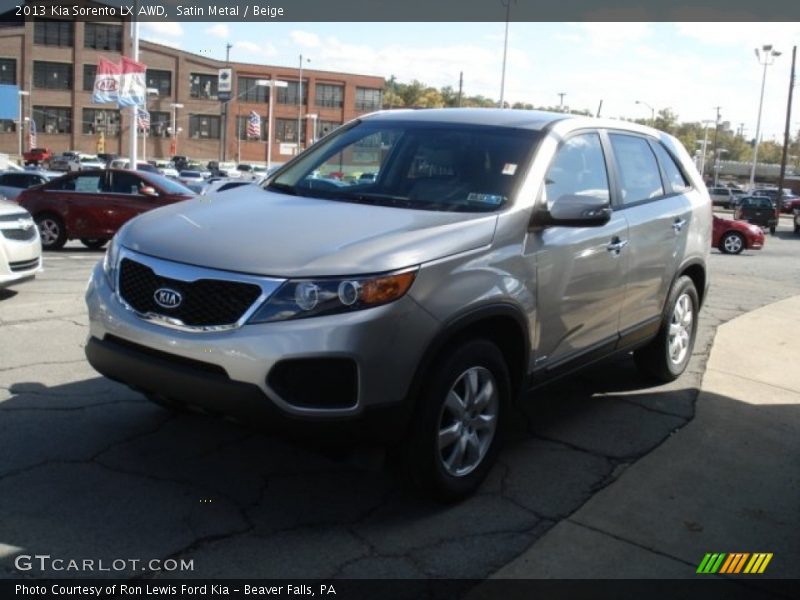 Satin Metal / Beige 2013 Kia Sorento LX AWD