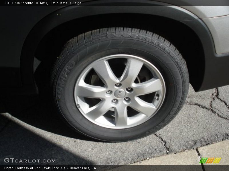 Satin Metal / Beige 2013 Kia Sorento LX AWD