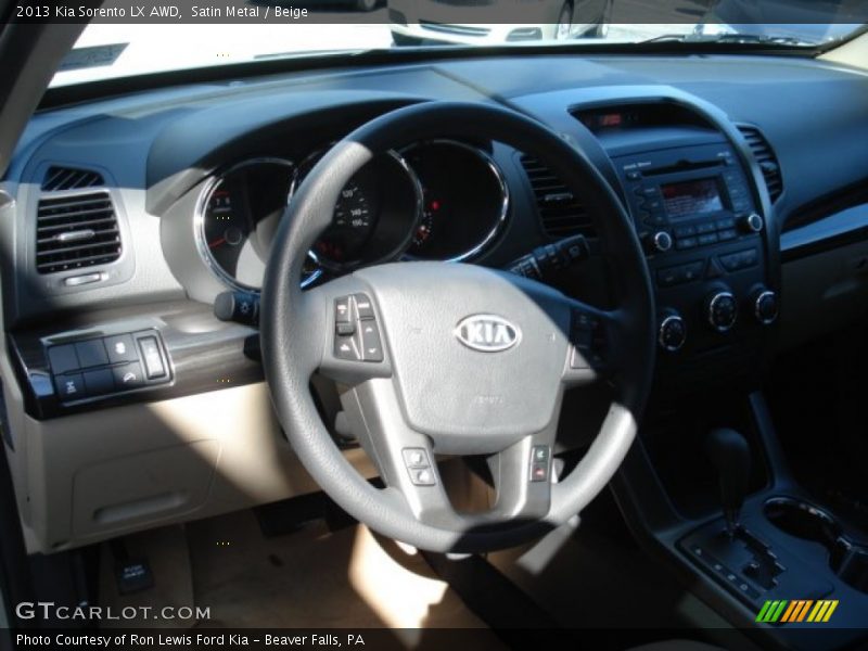 Satin Metal / Beige 2013 Kia Sorento LX AWD