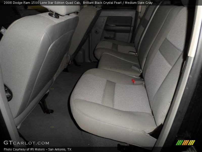 Brilliant Black Crystal Pearl / Medium Slate Gray 2008 Dodge Ram 1500 Lone Star Edition Quad Cab