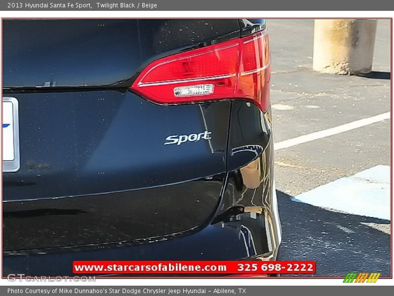 Twilight Black / Beige 2013 Hyundai Santa Fe Sport