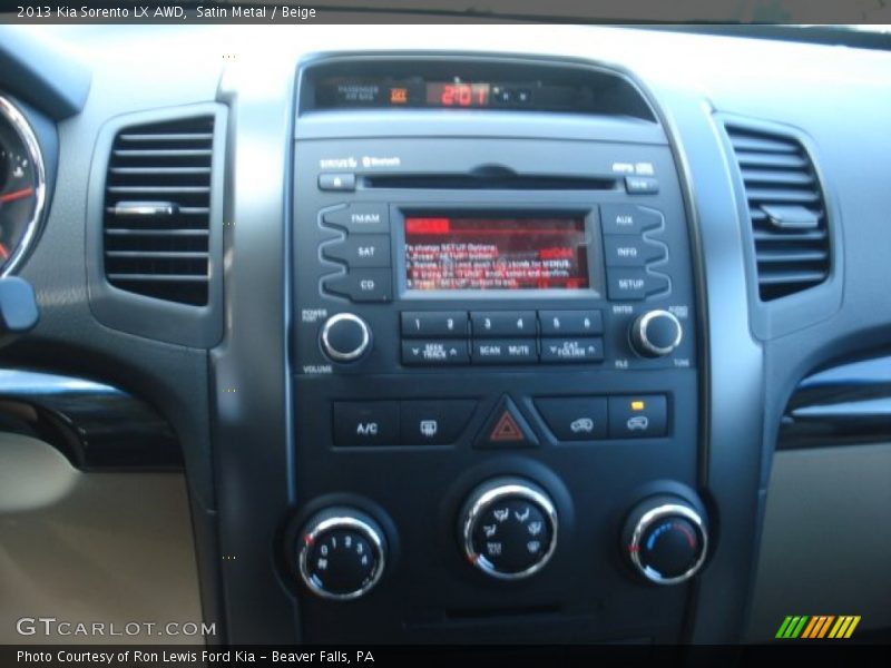Satin Metal / Beige 2013 Kia Sorento LX AWD