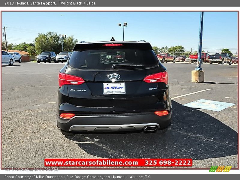 Twilight Black / Beige 2013 Hyundai Santa Fe Sport