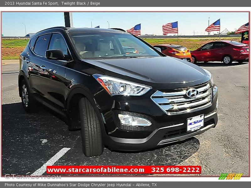 Twilight Black / Beige 2013 Hyundai Santa Fe Sport