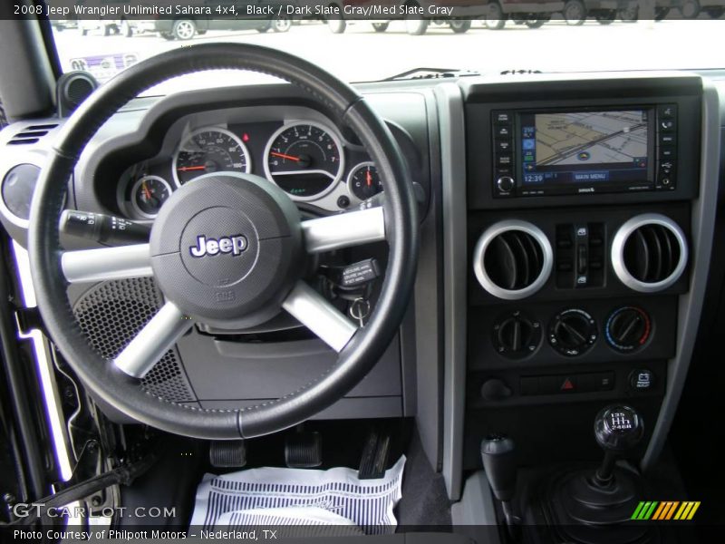 Black / Dark Slate Gray/Med Slate Gray 2008 Jeep Wrangler Unlimited Sahara 4x4