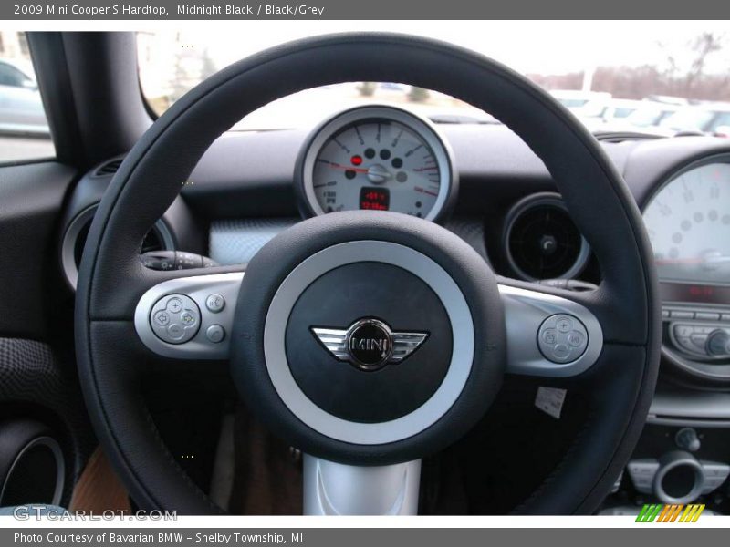 Midnight Black / Black/Grey 2009 Mini Cooper S Hardtop
