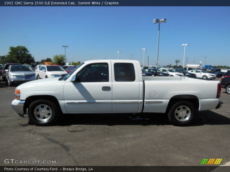 Summit White / Graphite 2002 GMC Sierra 1500 SLE Extended Cab