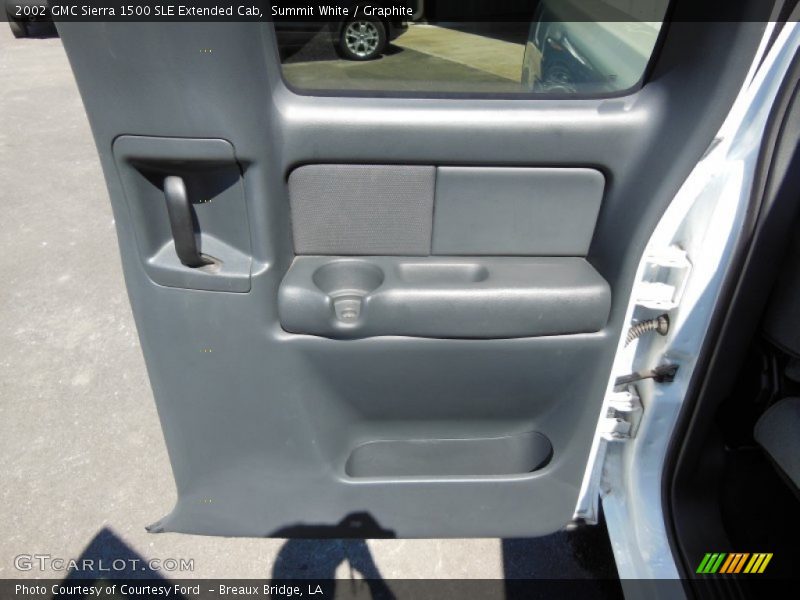 Summit White / Graphite 2002 GMC Sierra 1500 SLE Extended Cab