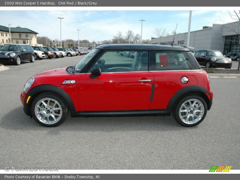 Chili Red / Black/Grey 2009 Mini Cooper S Hardtop