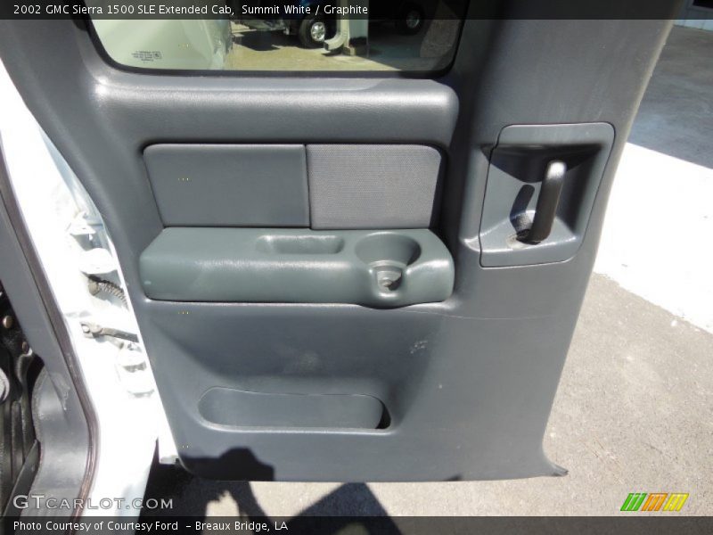 Summit White / Graphite 2002 GMC Sierra 1500 SLE Extended Cab