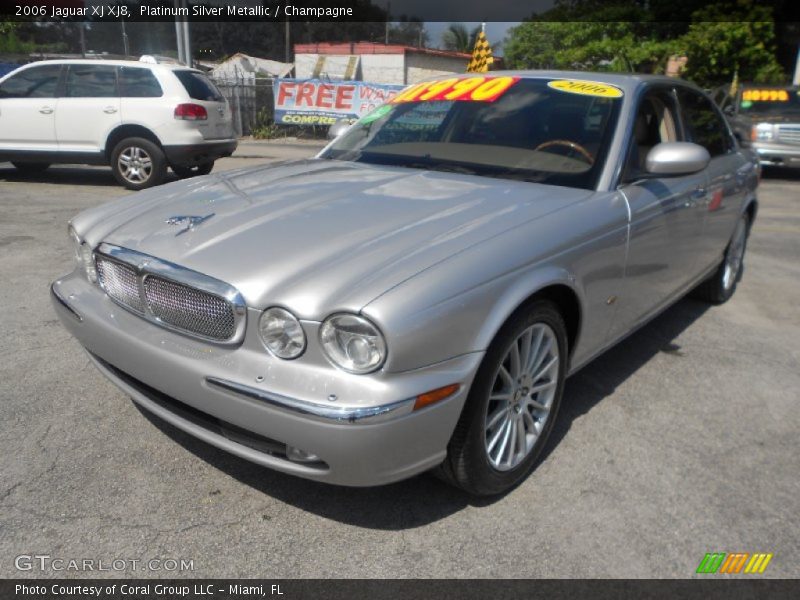 Platinum Silver Metallic / Champagne 2006 Jaguar XJ XJ8