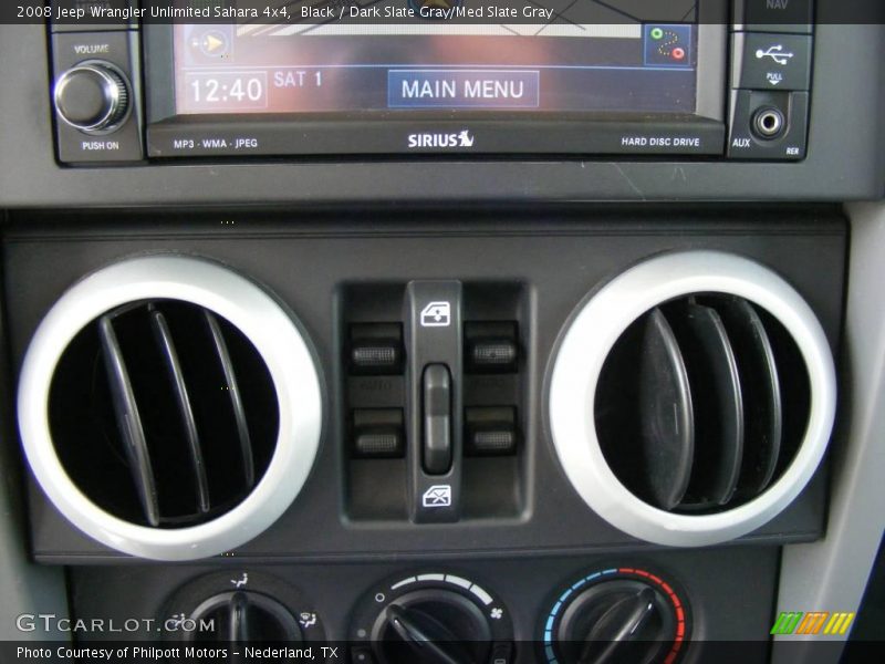 Black / Dark Slate Gray/Med Slate Gray 2008 Jeep Wrangler Unlimited Sahara 4x4