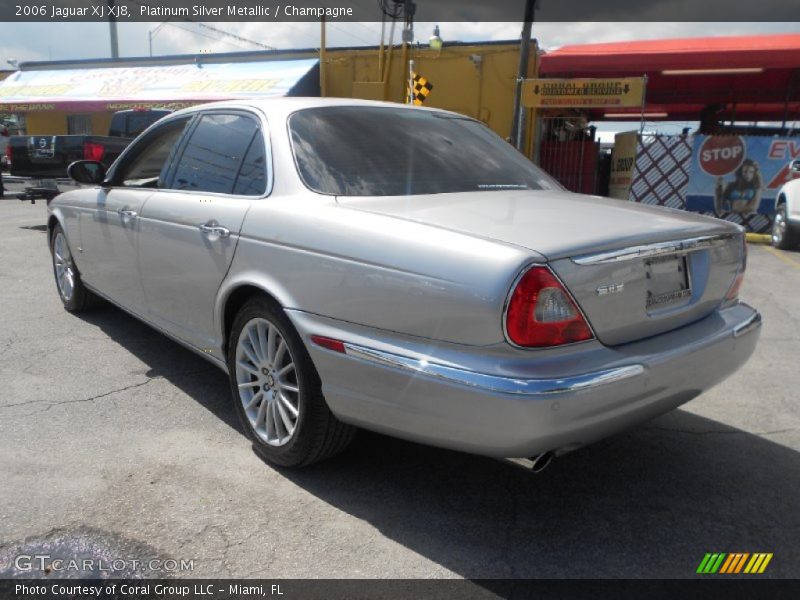 Platinum Silver Metallic / Champagne 2006 Jaguar XJ XJ8