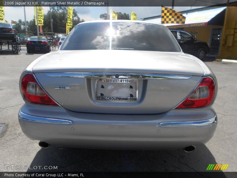 Platinum Silver Metallic / Champagne 2006 Jaguar XJ XJ8