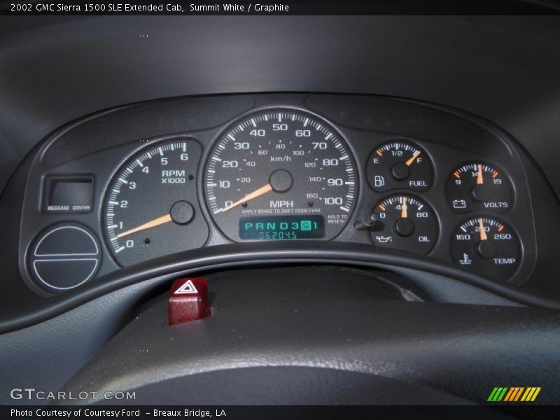 Summit White / Graphite 2002 GMC Sierra 1500 SLE Extended Cab