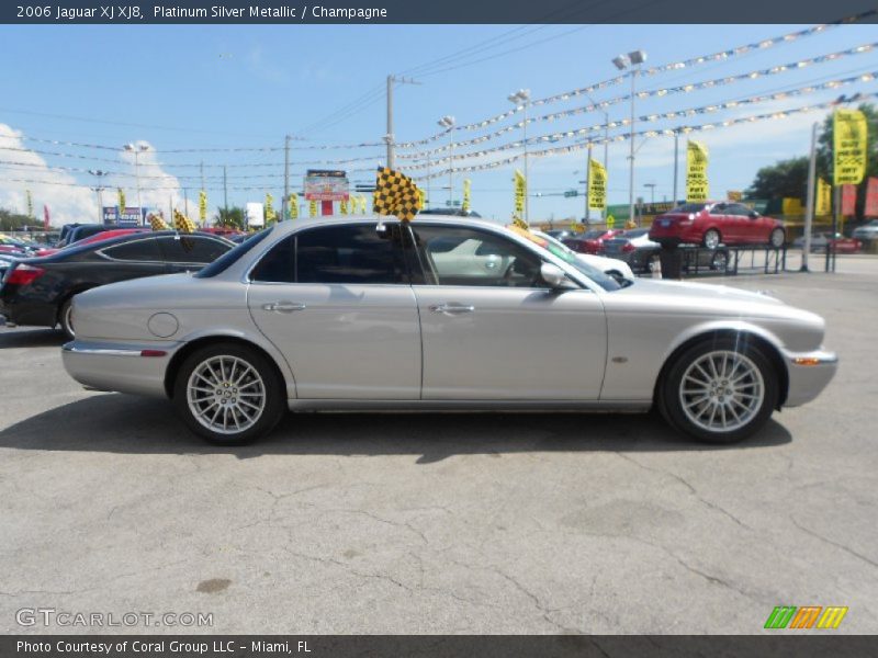 Platinum Silver Metallic / Champagne 2006 Jaguar XJ XJ8