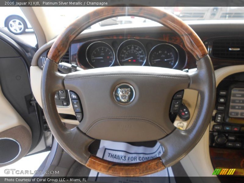 Platinum Silver Metallic / Champagne 2006 Jaguar XJ XJ8