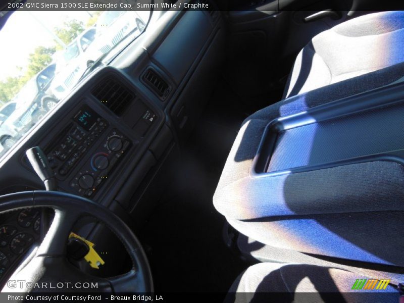 Summit White / Graphite 2002 GMC Sierra 1500 SLE Extended Cab