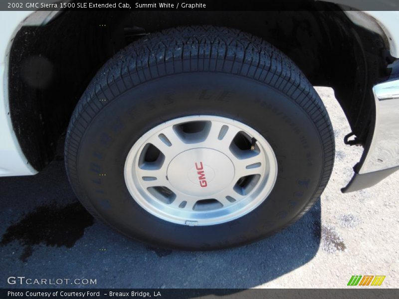 Summit White / Graphite 2002 GMC Sierra 1500 SLE Extended Cab