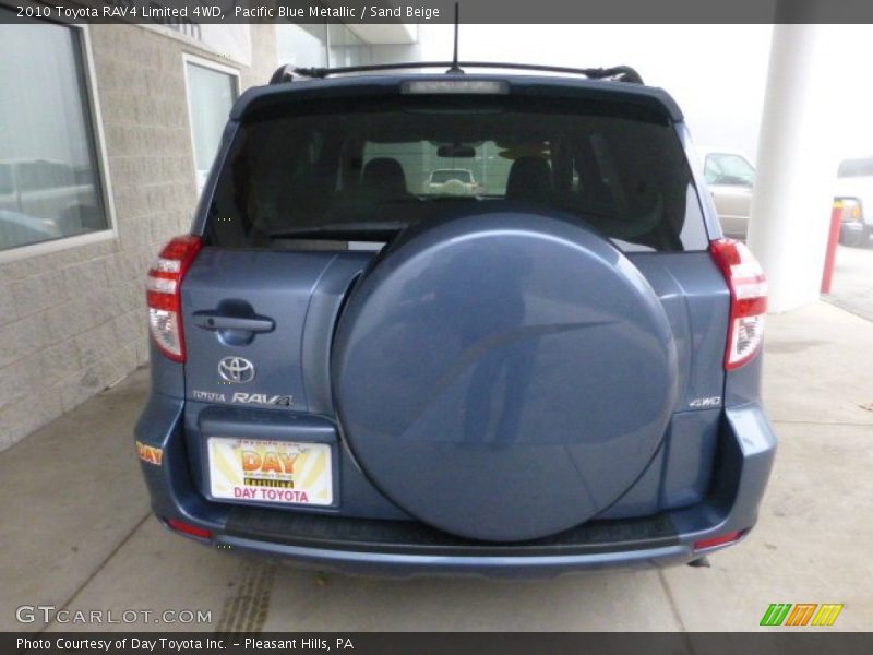 Pacific Blue Metallic / Sand Beige 2010 Toyota RAV4 Limited 4WD