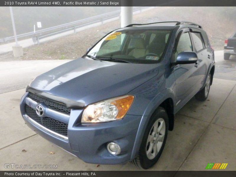 Pacific Blue Metallic / Sand Beige 2010 Toyota RAV4 Limited 4WD