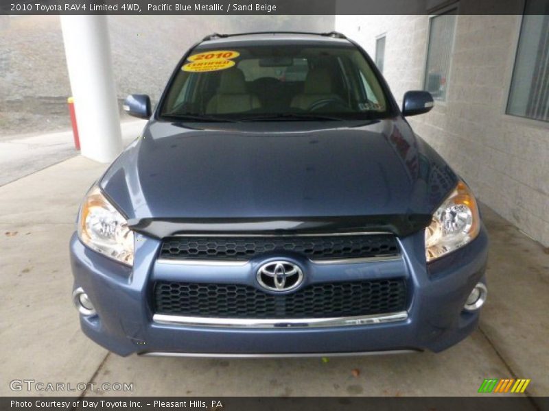 Pacific Blue Metallic / Sand Beige 2010 Toyota RAV4 Limited 4WD