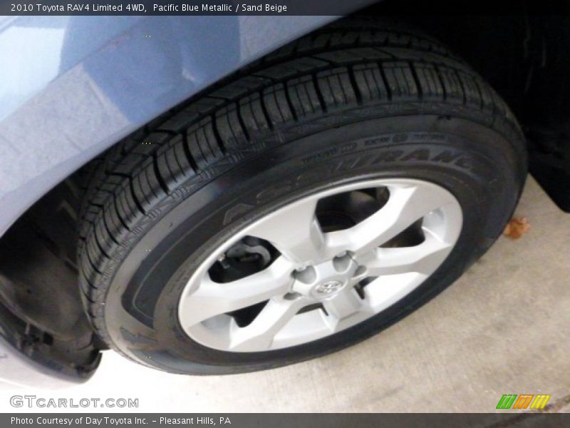 Pacific Blue Metallic / Sand Beige 2010 Toyota RAV4 Limited 4WD