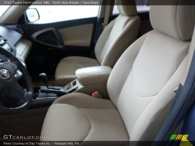Pacific Blue Metallic / Sand Beige 2010 Toyota RAV4 Limited 4WD