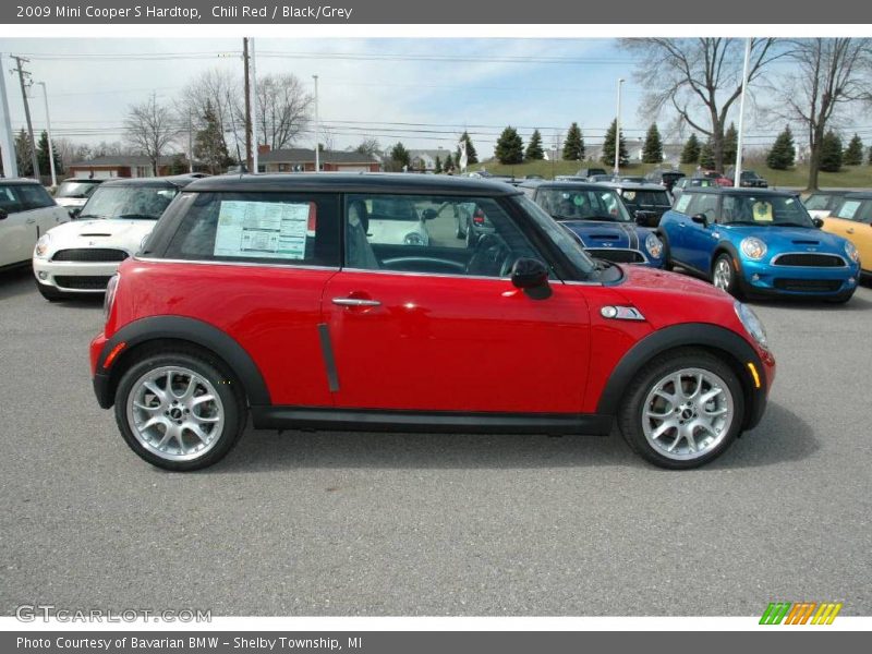 Chili Red / Black/Grey 2009 Mini Cooper S Hardtop