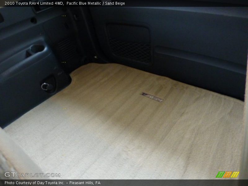 Pacific Blue Metallic / Sand Beige 2010 Toyota RAV4 Limited 4WD
