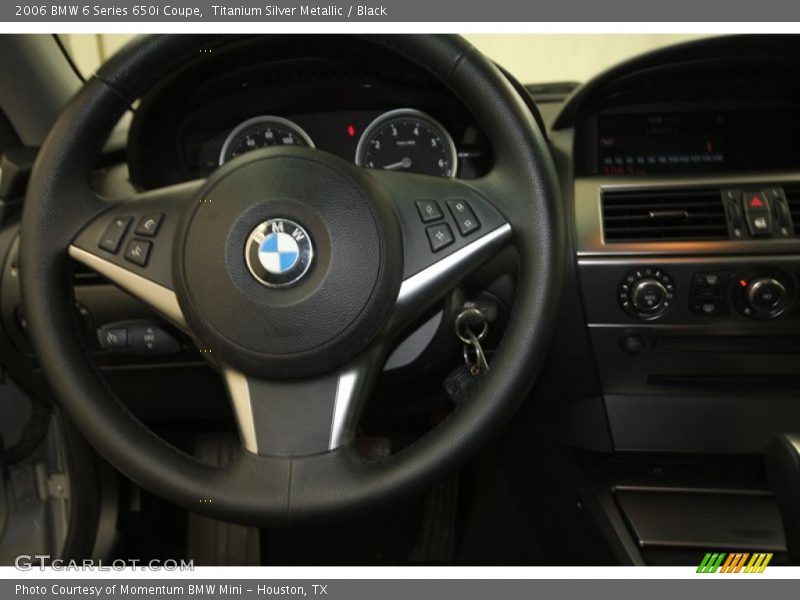 Titanium Silver Metallic / Black 2006 BMW 6 Series 650i Coupe