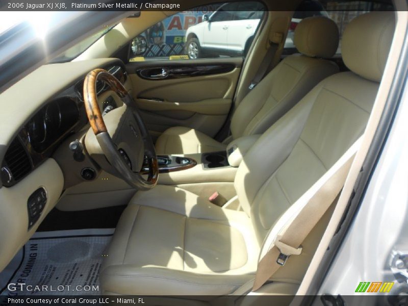 Platinum Silver Metallic / Champagne 2006 Jaguar XJ XJ8