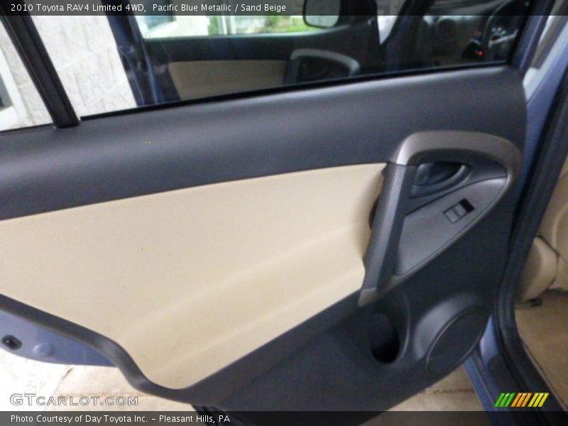 Pacific Blue Metallic / Sand Beige 2010 Toyota RAV4 Limited 4WD