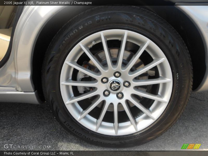 Platinum Silver Metallic / Champagne 2006 Jaguar XJ XJ8