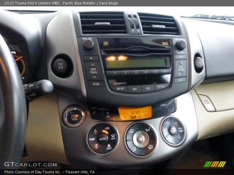 Pacific Blue Metallic / Sand Beige 2010 Toyota RAV4 Limited 4WD