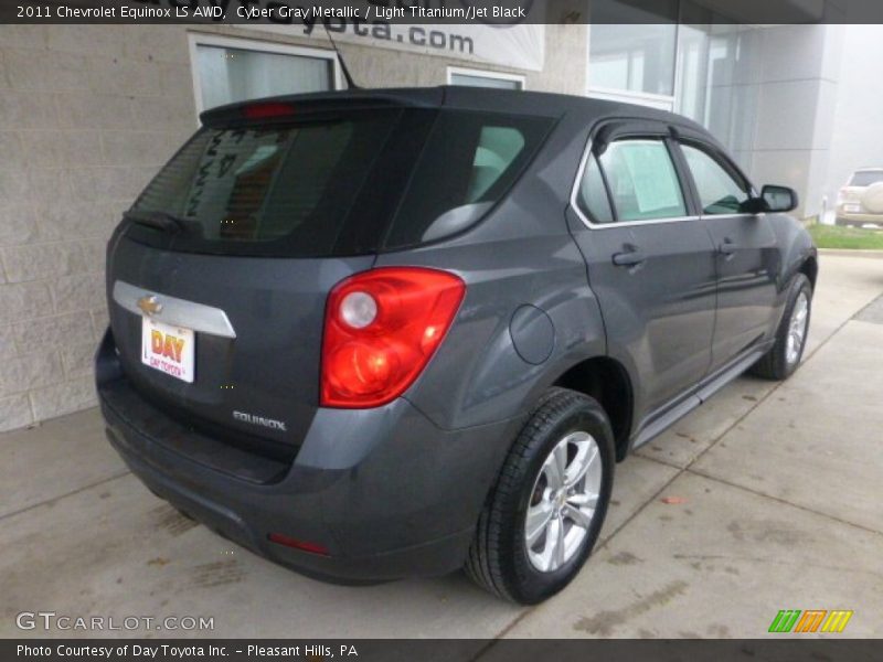 Cyber Gray Metallic / Light Titanium/Jet Black 2011 Chevrolet Equinox LS AWD