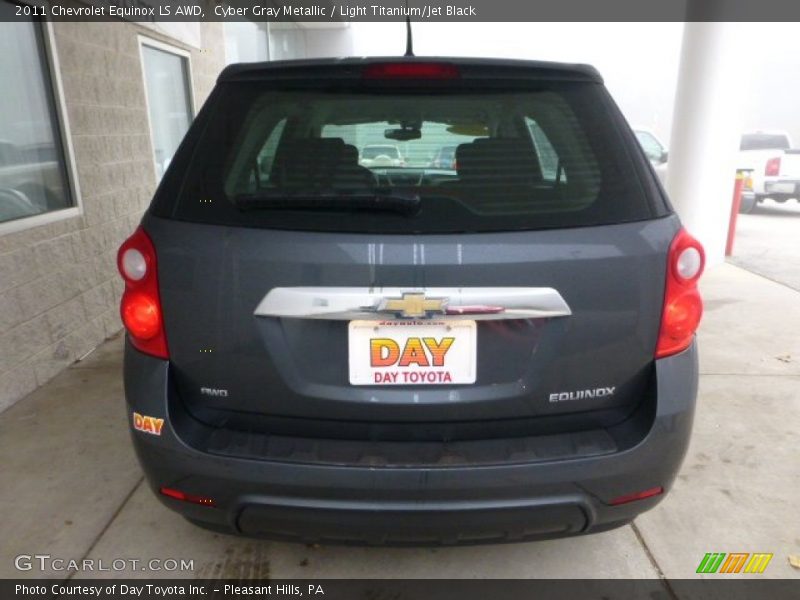 Cyber Gray Metallic / Light Titanium/Jet Black 2011 Chevrolet Equinox LS AWD