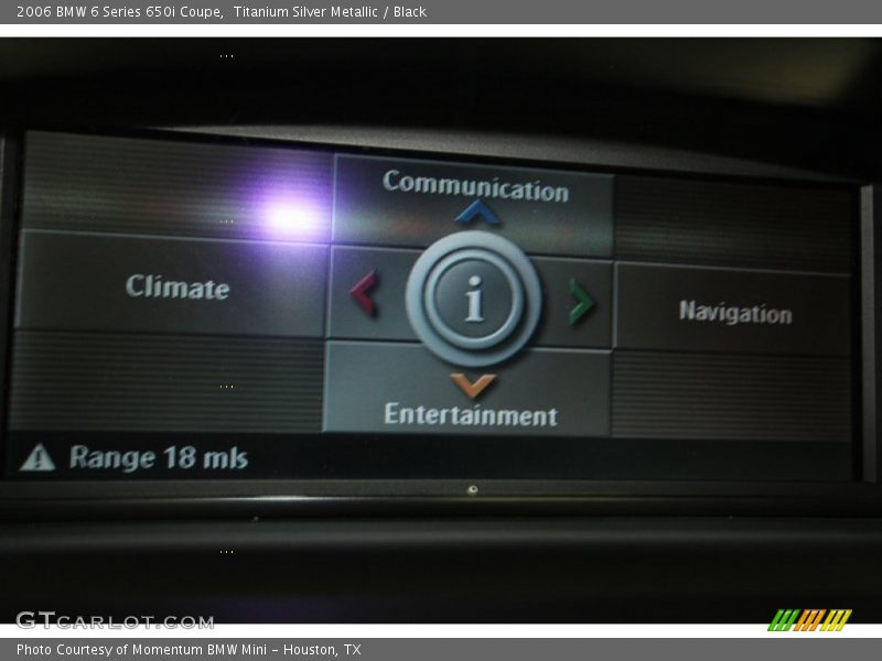 Titanium Silver Metallic / Black 2006 BMW 6 Series 650i Coupe