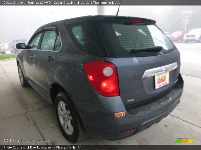 Cyber Gray Metallic / Light Titanium/Jet Black 2011 Chevrolet Equinox LS AWD
