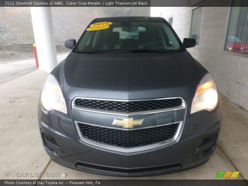 Cyber Gray Metallic / Light Titanium/Jet Black 2011 Chevrolet Equinox LS AWD
