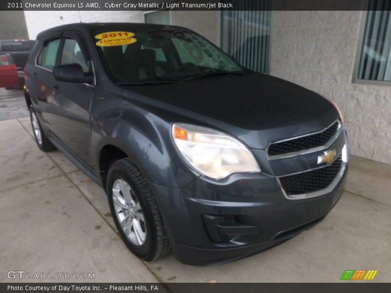 Cyber Gray Metallic / Light Titanium/Jet Black 2011 Chevrolet Equinox LS AWD