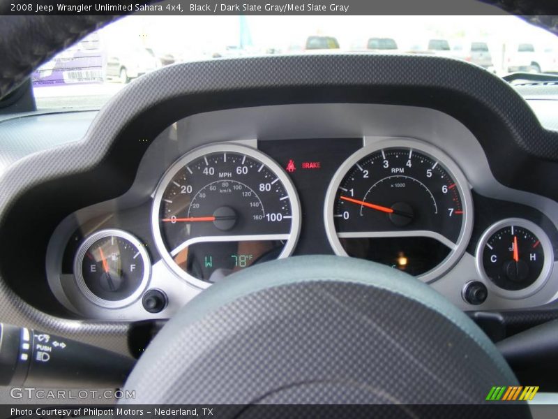 Black / Dark Slate Gray/Med Slate Gray 2008 Jeep Wrangler Unlimited Sahara 4x4