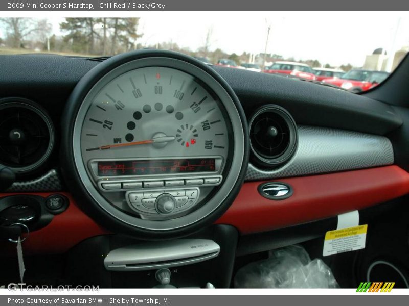 Chili Red / Black/Grey 2009 Mini Cooper S Hardtop