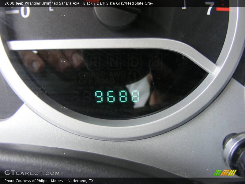 Black / Dark Slate Gray/Med Slate Gray 2008 Jeep Wrangler Unlimited Sahara 4x4