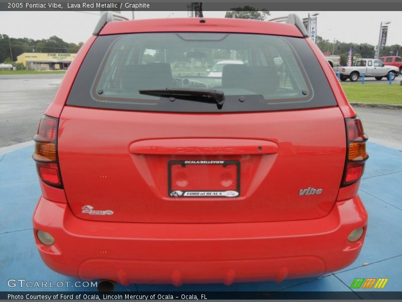 Lava Red Metallic / Graphite 2005 Pontiac Vibe