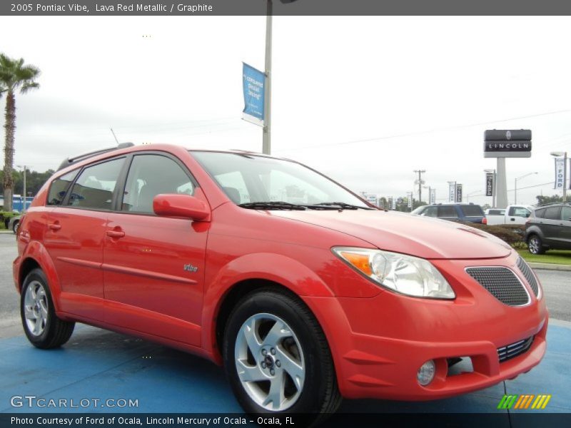 Lava Red Metallic / Graphite 2005 Pontiac Vibe